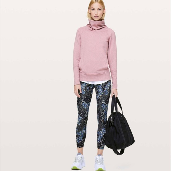 Lululemon High Lines Pullover Heathered Vintage Mauve size 6 - Picture 5 of 9